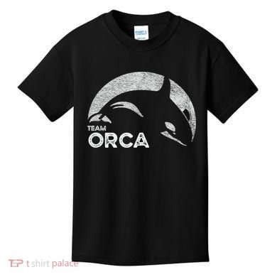 Team Orca Killer Whale Distressed Design Kids T-Shirt