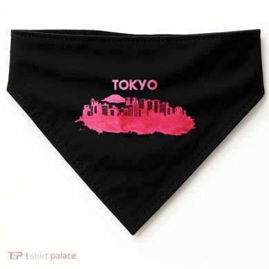Tokyo City Skyline USA-Made Doggie Bandana
