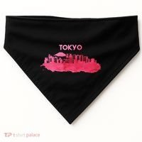 Tokyo City Skyline USA-Made Doggie Bandana thumb 0