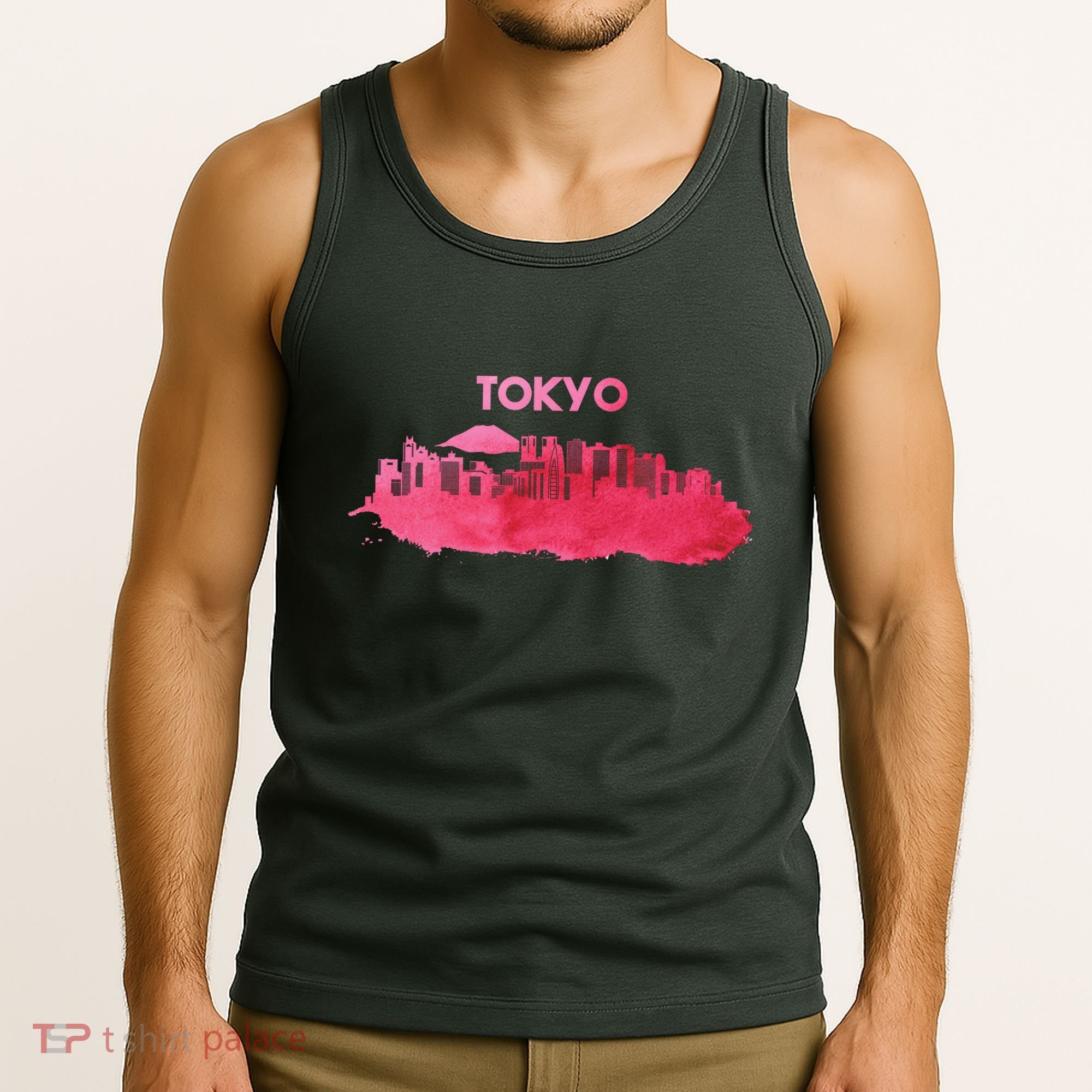 Tokyo City Skyline Tank Top