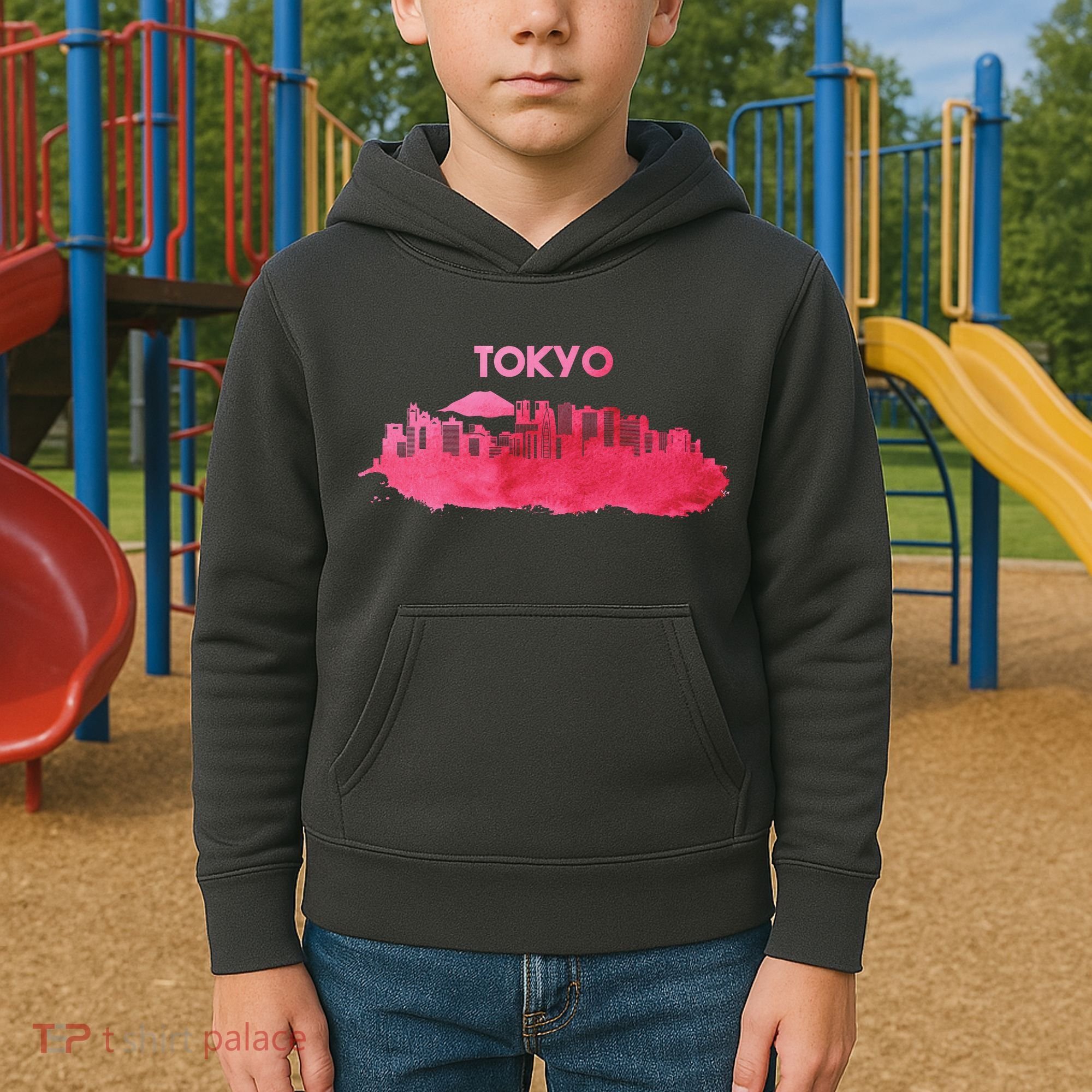 Tokyo City Skyline Kids Hoodie
