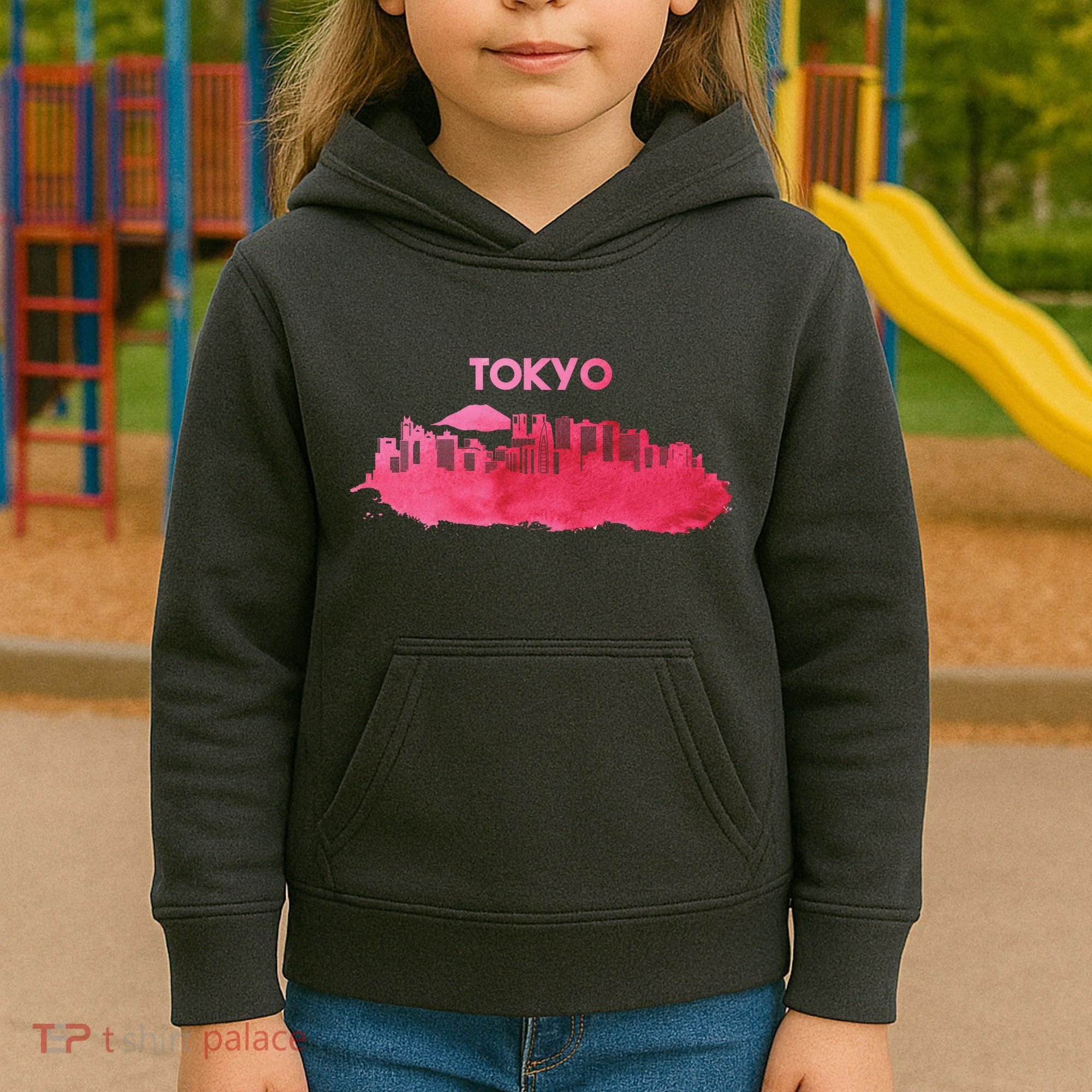 Tokyo City Skyline Kids Hoodie