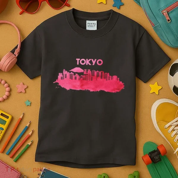 Tokyo City Skyline Kids T-Shirt