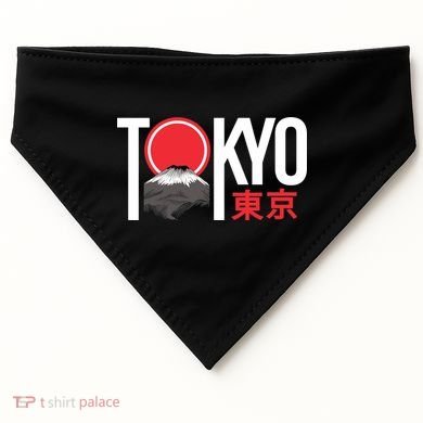 Tokyo Japan USA-Made Doggie Bandana