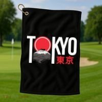 Tokyo Japan Golf Towel thumb 1