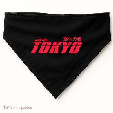 Tokyo Japan Wild Cat USA-Made Doggie Bandana