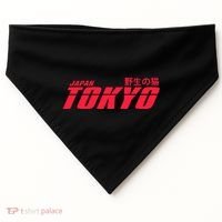 Tokyo Japan Wild Cat USA-Made Doggie Bandana thumb 0