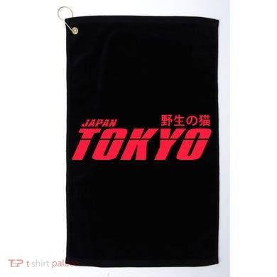Tokyo Japan Wild Cat Golf Towel