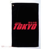 Tokyo Japan Wild Cat Golf Towel thumb 0