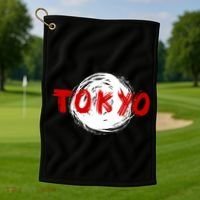 Tokyo Retro Golf Towel thumb 1
