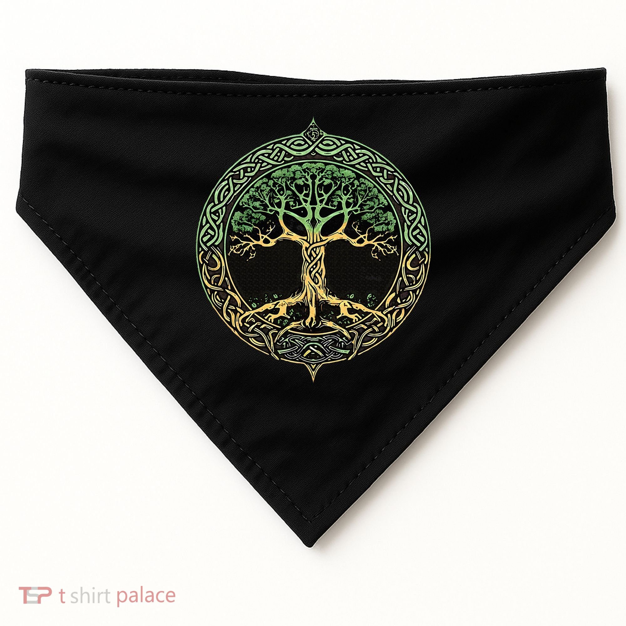 Tree Of Life Yggdrasil USA-Made Doggie Bandana