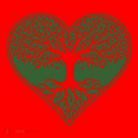 Tree Of Life Heart Nature Santa Hat thumb 1