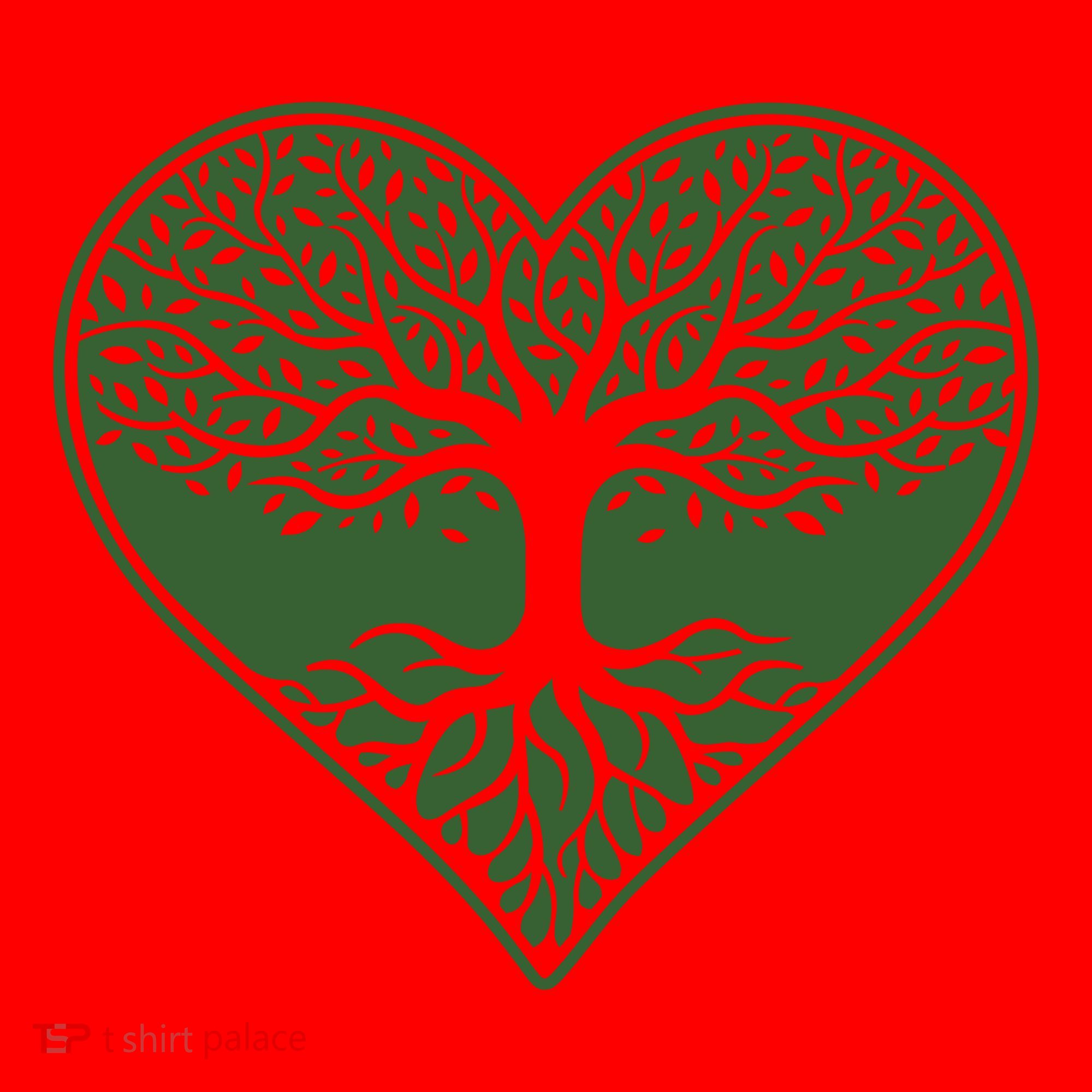Tree Of Life Heart Nature Santa Hat