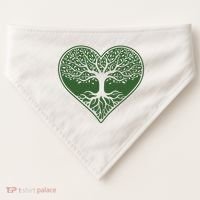 Tree Of Life Heart Nature USA-Made Doggie Bandana thumb 0