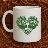 Tree Of Life Heart Nature Coffee Mug thumb 2
