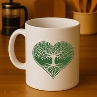 Tree Of Life Heart Nature Coffee Mug thumb 4