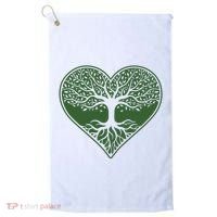 Tree Of Life Heart Nature Golf Towel thumb 0
