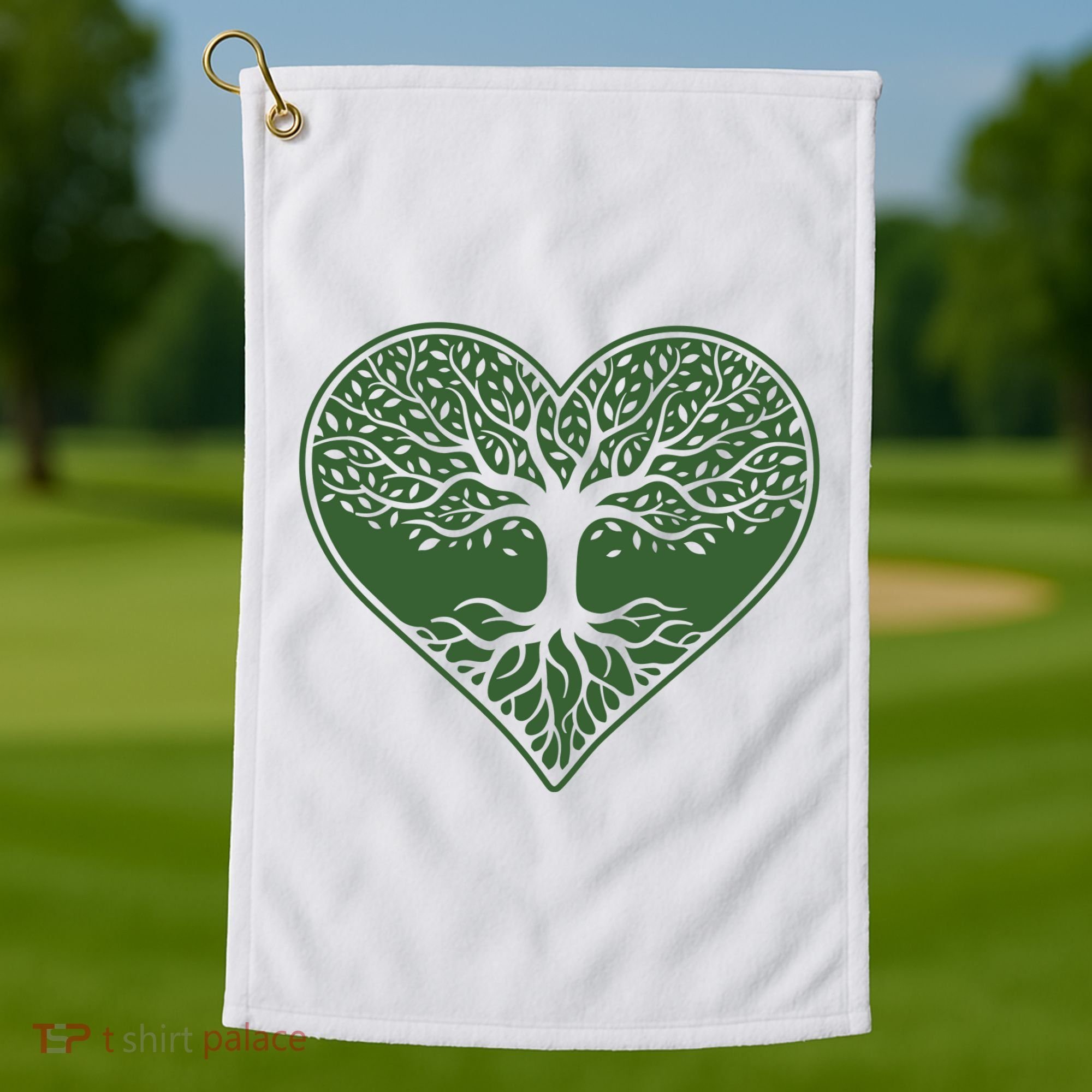 Tree Of Life Heart Nature Golf Towel