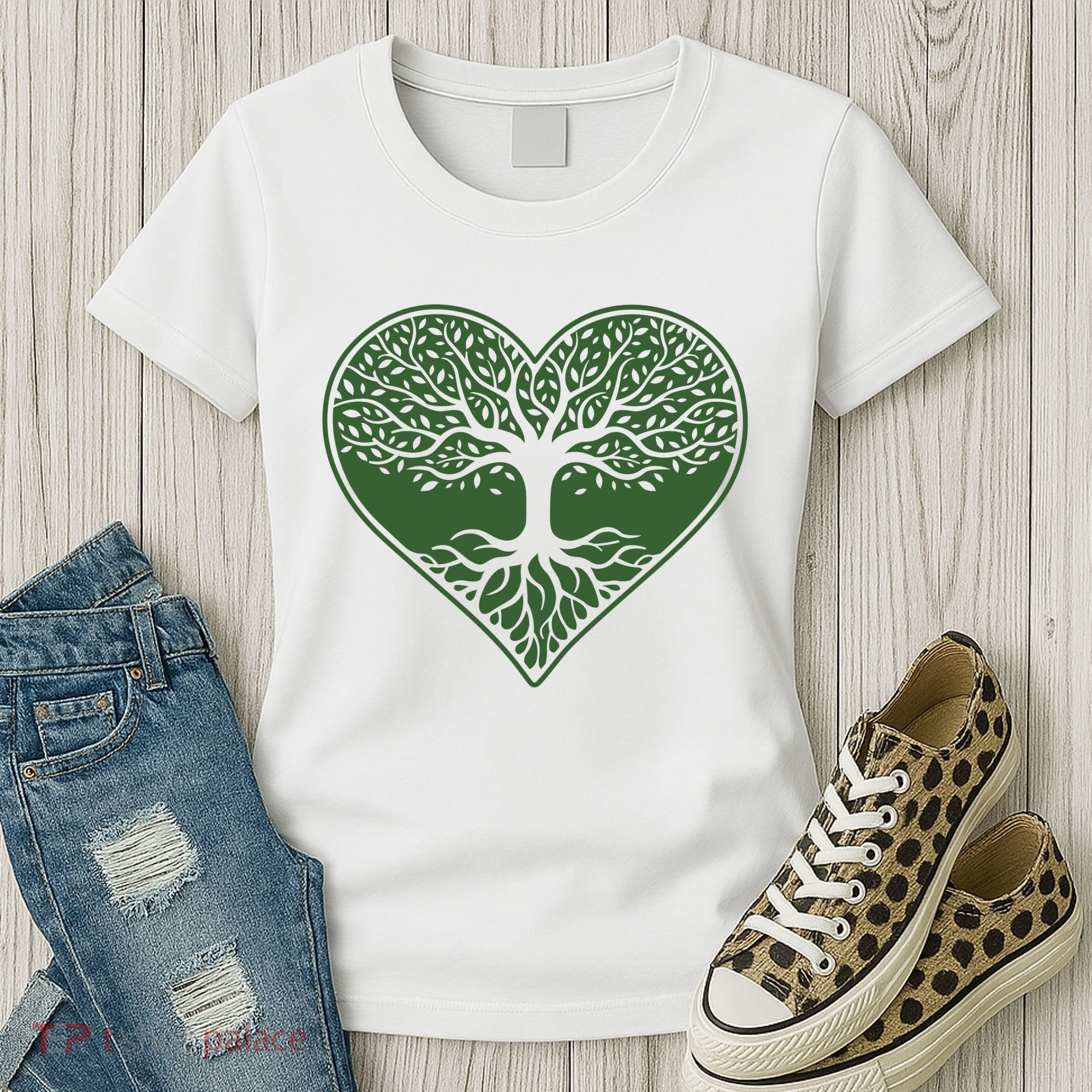 Tree Of Life Heart Nature Women's T-Shirt