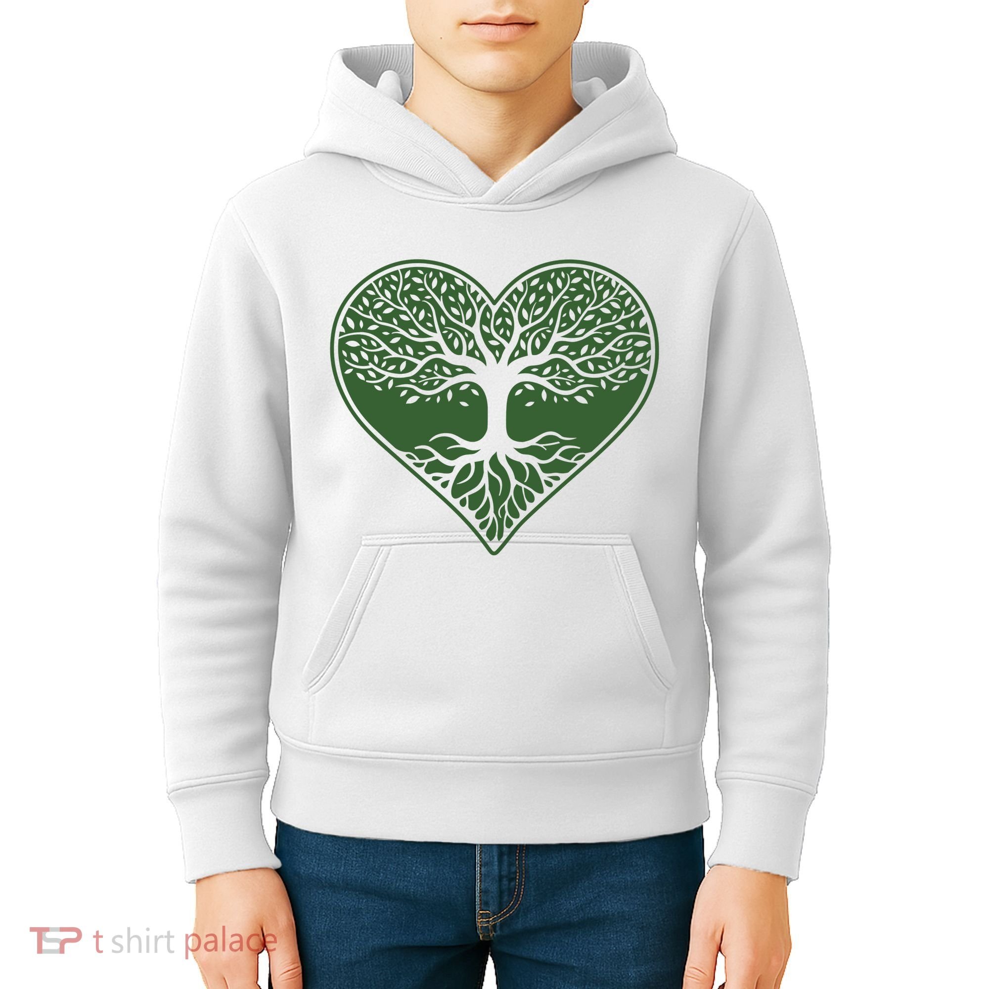 Tree Of Life Heart Nature Kids Hoodie