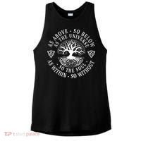 Tree Of Life Celtic As Above So Below As Above So Below As Within So Without Ladies PosiCharge Tri-Blend Wicking Tank thumb 0