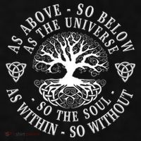 Tree Of Life Celtic As Above So Below As Above So Below As Within So Without Ladies PosiCharge Tri-Blend Wicking Tank thumb 2