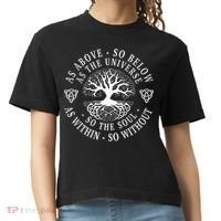 Tree Of Life Celtic As Above So Below As Above So Below As Within So Without Comfort Colors Boxy T-Shirt thumb 0