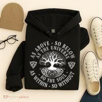 Tree Of Life Celtic As Above So Below As Above So Below As Within So Without Hoodie thumb 4