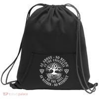 Tree Of Life Celtic As Above So Below As Above So Below As Within So Without Sweatshirt Cinch Pack Bag thumb 0