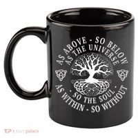 Tree Of Life Celtic As Above So Below As Above So Below As Within So Without 11oz C Handle Ceramic Mug thumb 2