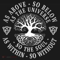 Tree Of Life Celtic As Above So Below As Above So Below As Within So Without Coaster thumb 2