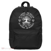 Tree Of Life Celtic As Above So Below As Above So Below As Within So Without 16 in Basic Backpack thumb 0