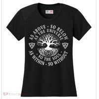 Tree Of Life Celtic As Above So Below As Above So Below As Within So Without Women's Cooling Performance Crew T-Shirt thumb 0