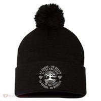 Tree Of Life Celtic As Above So Below As Above So Below As Within So Without Pom Pom 12in Knit Beanie thumb 0