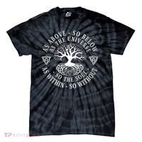 Tree Of Life Celtic As Above So Below As Above So Below As Within So Without Tie-Dye T-Shirt thumb 0