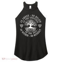 Tree Of Life Celtic As Above So Below As Above So Below As Within So Without Women's Perfect Tri Rocker Tank thumb 0