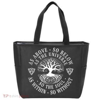 Tree Of Life Celtic As Above So Below As Above So Below As Within So Without Tote Bag