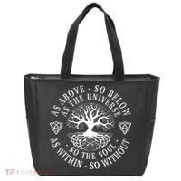 Tree Of Life Celtic As Above So Below As Above So Below As Within So Without Tote Bag thumb 0