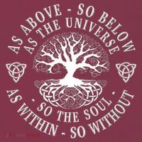 Tree Of Life Celtic As Above So Below As Above So Below As Within So Without 16oz Travel Tumbler thumb 2