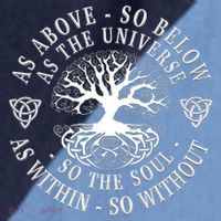 Tree Of Life Celtic As Above So Below As Above So Below As Within So Without Raglan Baseball Sleeve Shirt thumb 2
