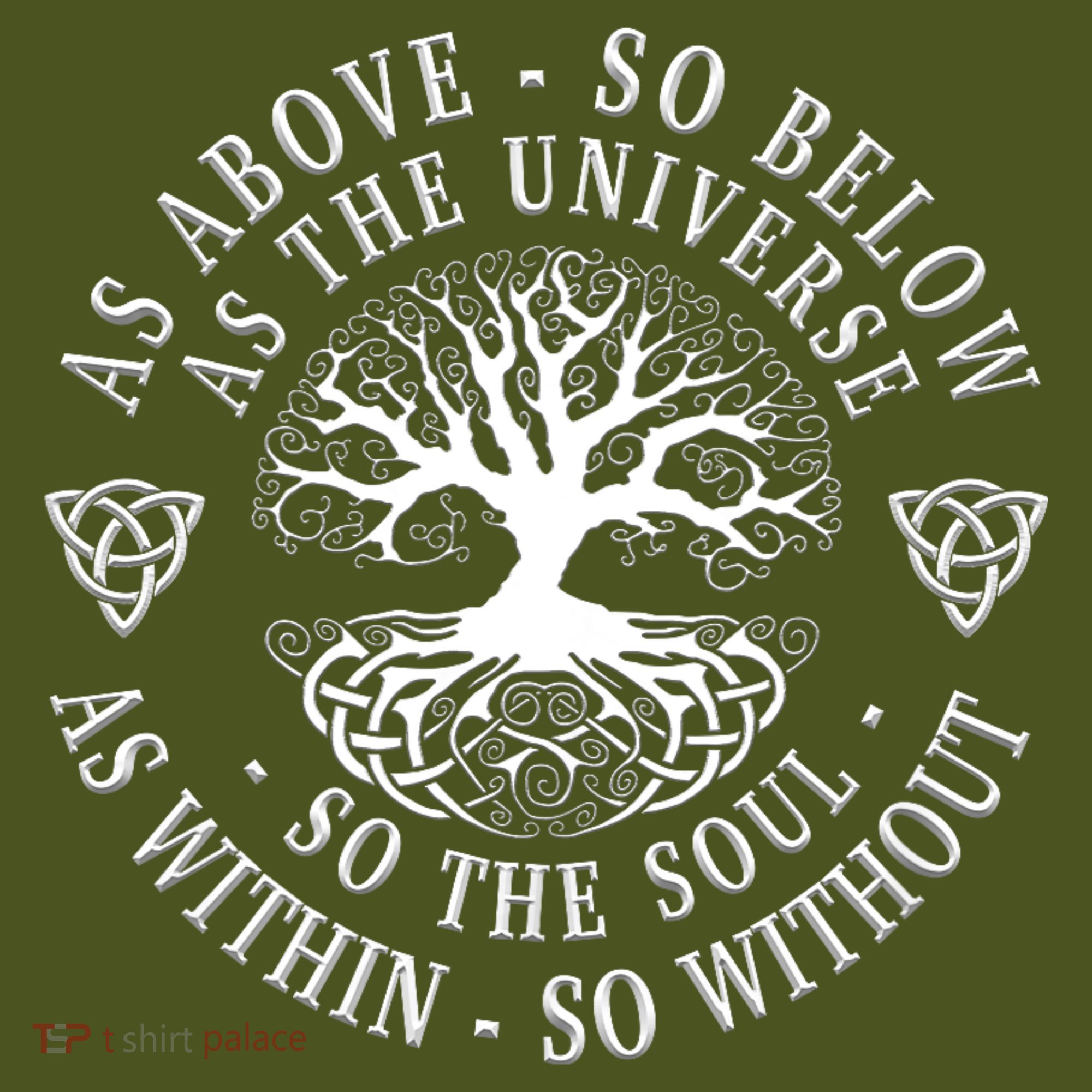 Tree Of Life Celtic As Above So Below As Above So Below As Within So Without The Baniff Cuffed Pom Beanie