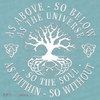 Tree Of Life Celtic As Above So Below As Above So Below As Within So Without Sueded Cloud Jersey T-Shirt thumb 2