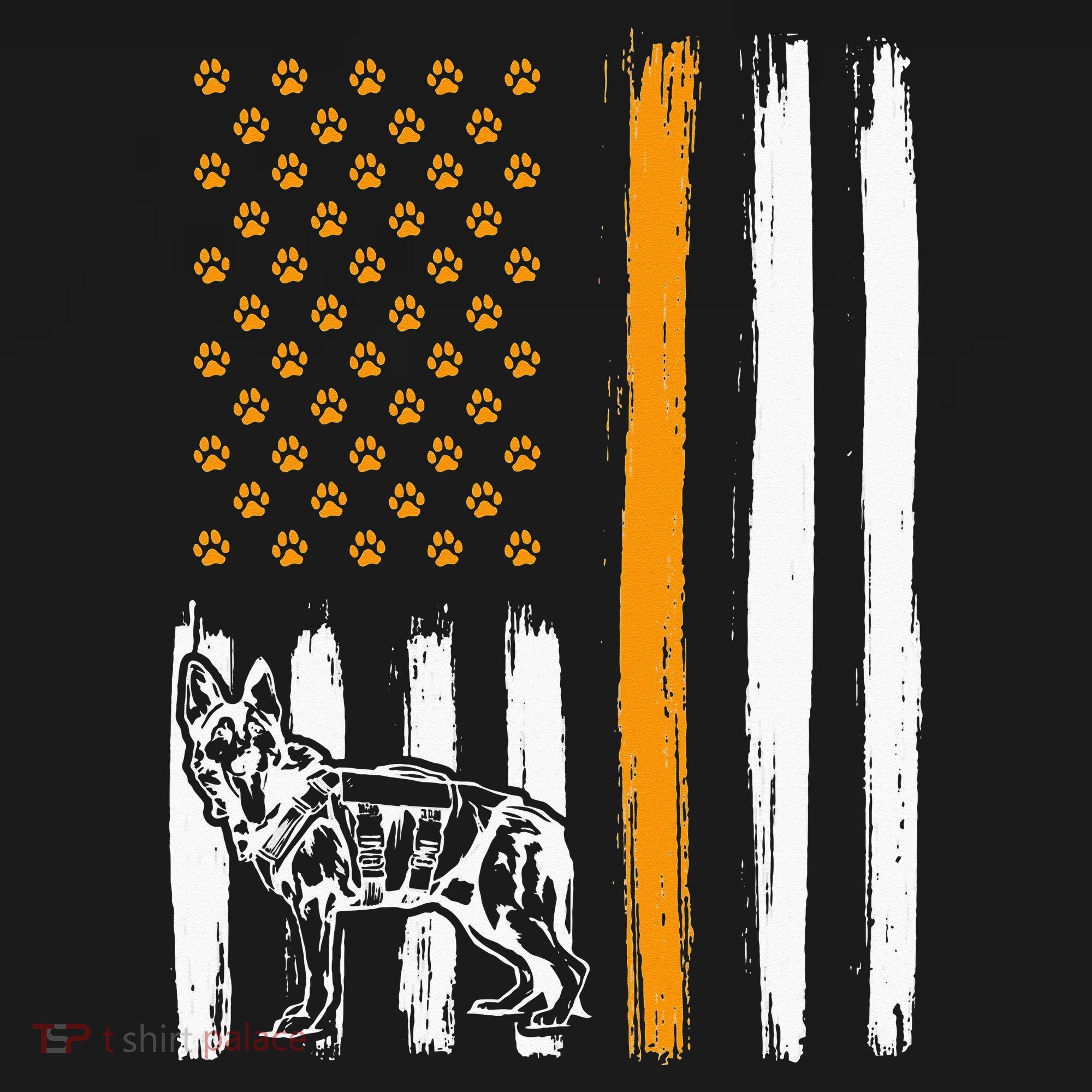 Thin Orange Line Dog Handler SAR K9 Search And Rescue Hoodie