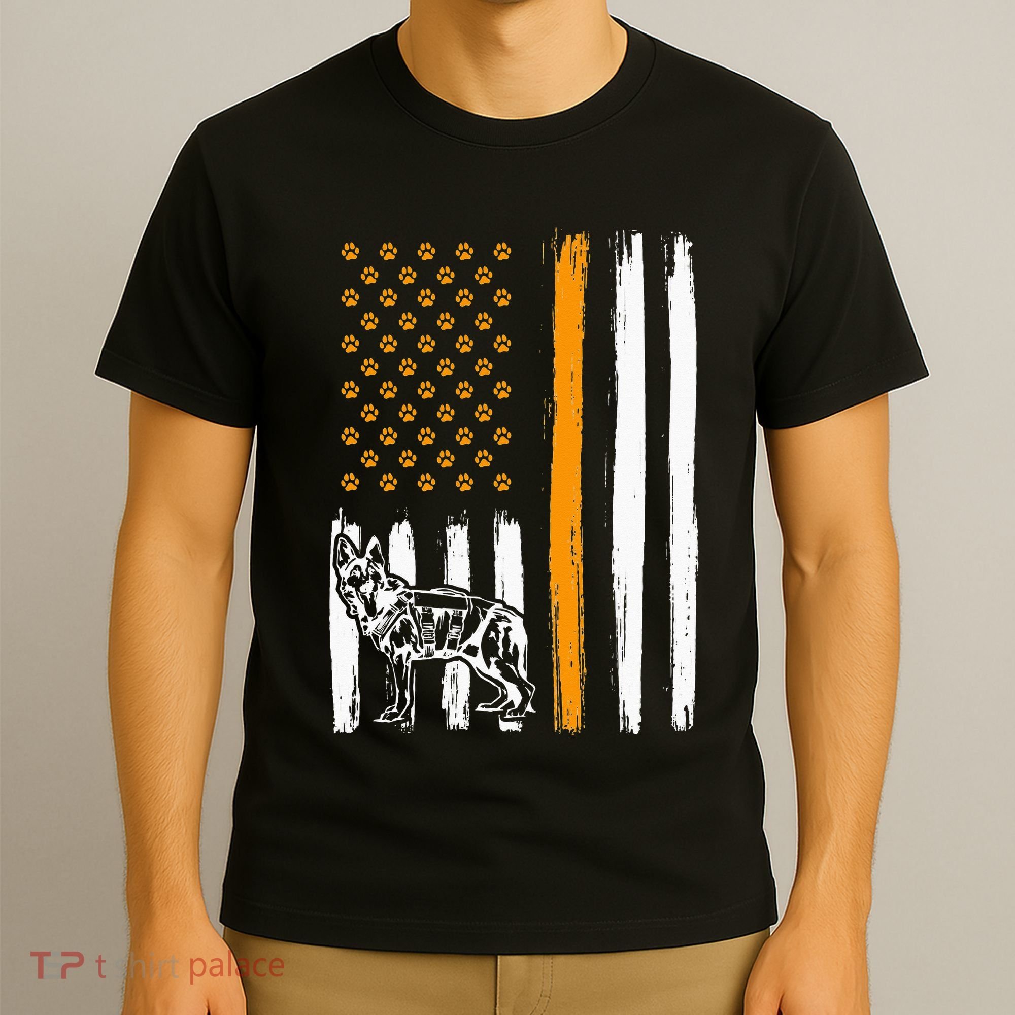 Thin Orange Line Dog Handler SAR K9 Search And Rescue T-Shirt