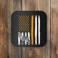 Thin Orange Line Dog Handler SAR K9 Search And Rescue Coaster thumb 0