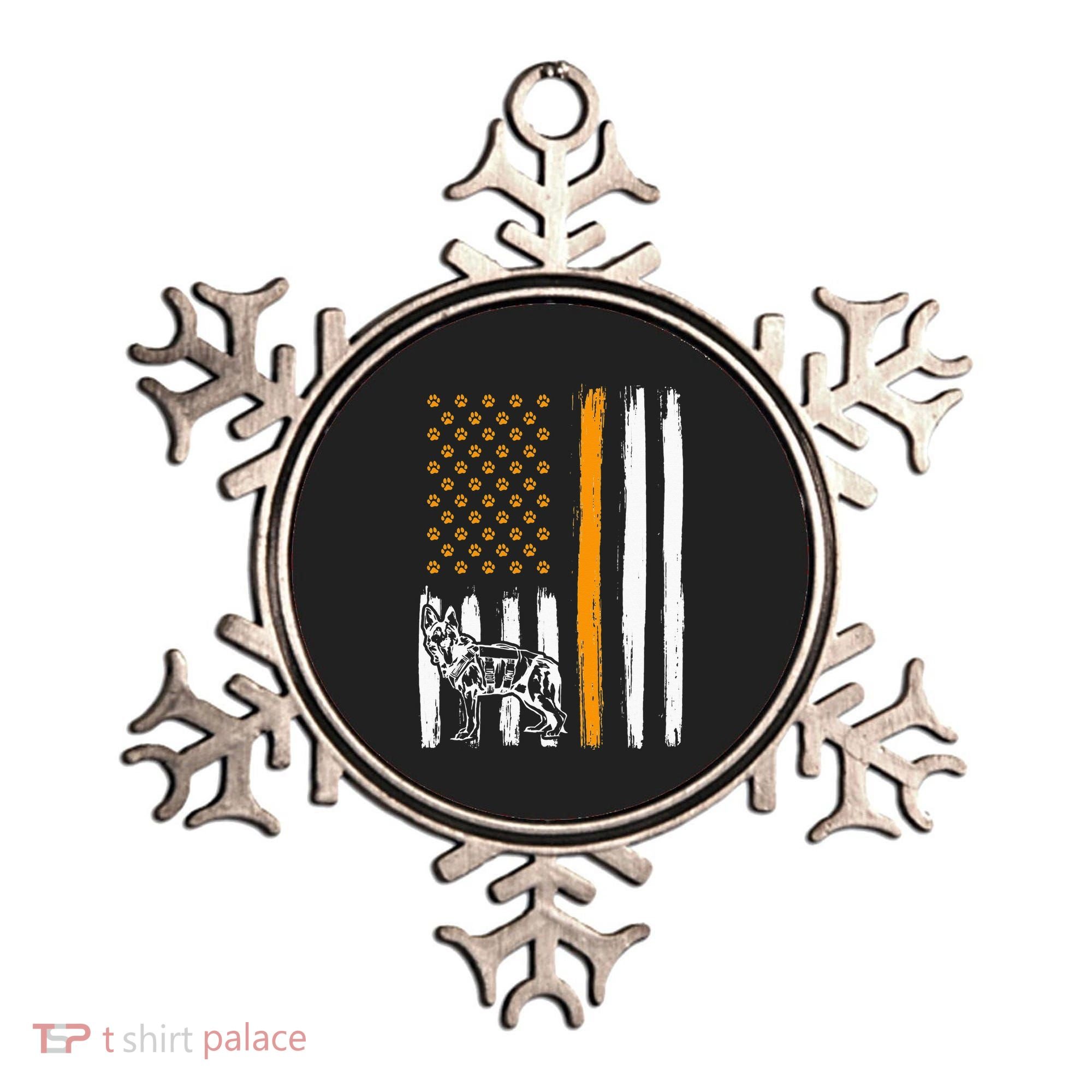 Thin Orange Line Dog Handler SAR K9 Search And Rescue Ornament