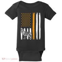Thin Orange Line Dog Handler SAR K9 Search And Rescue Baby Bodysuit thumb 0