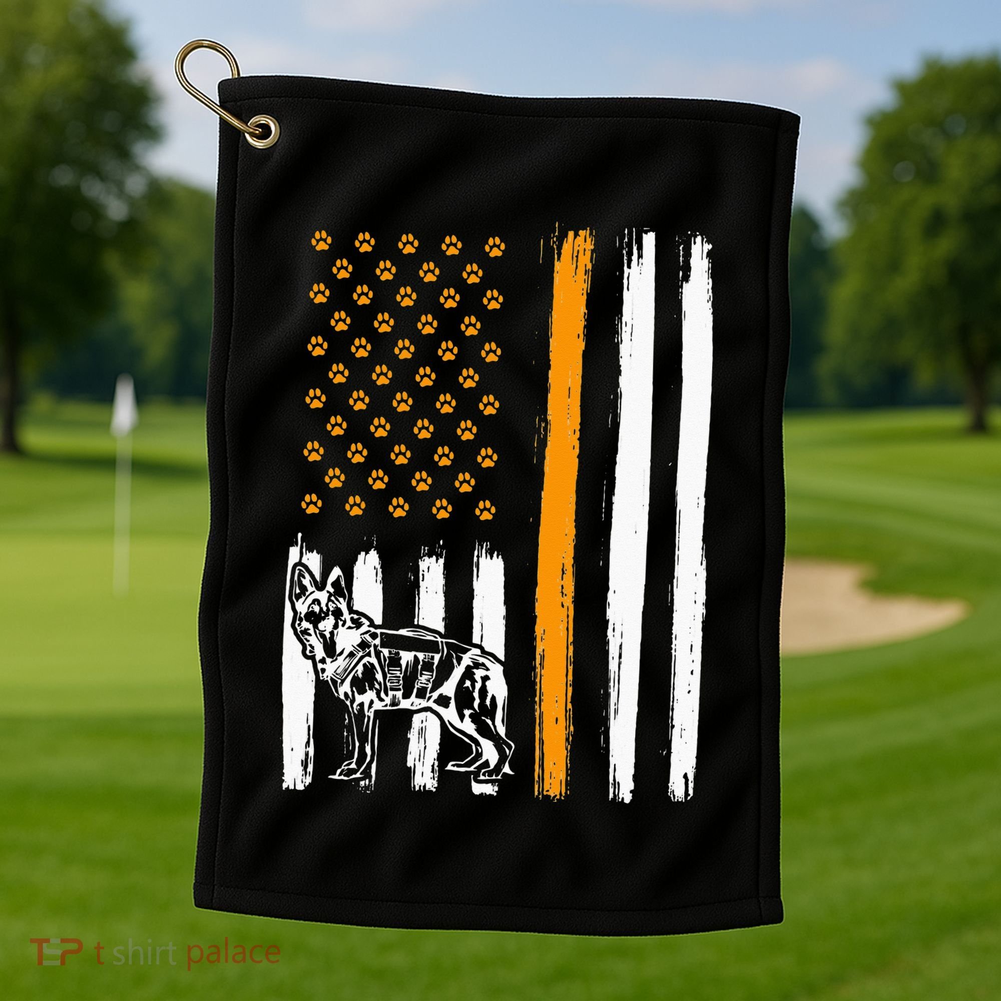Thin Orange Line Dog Handler SAR K9 Search And Rescue Golf Towel