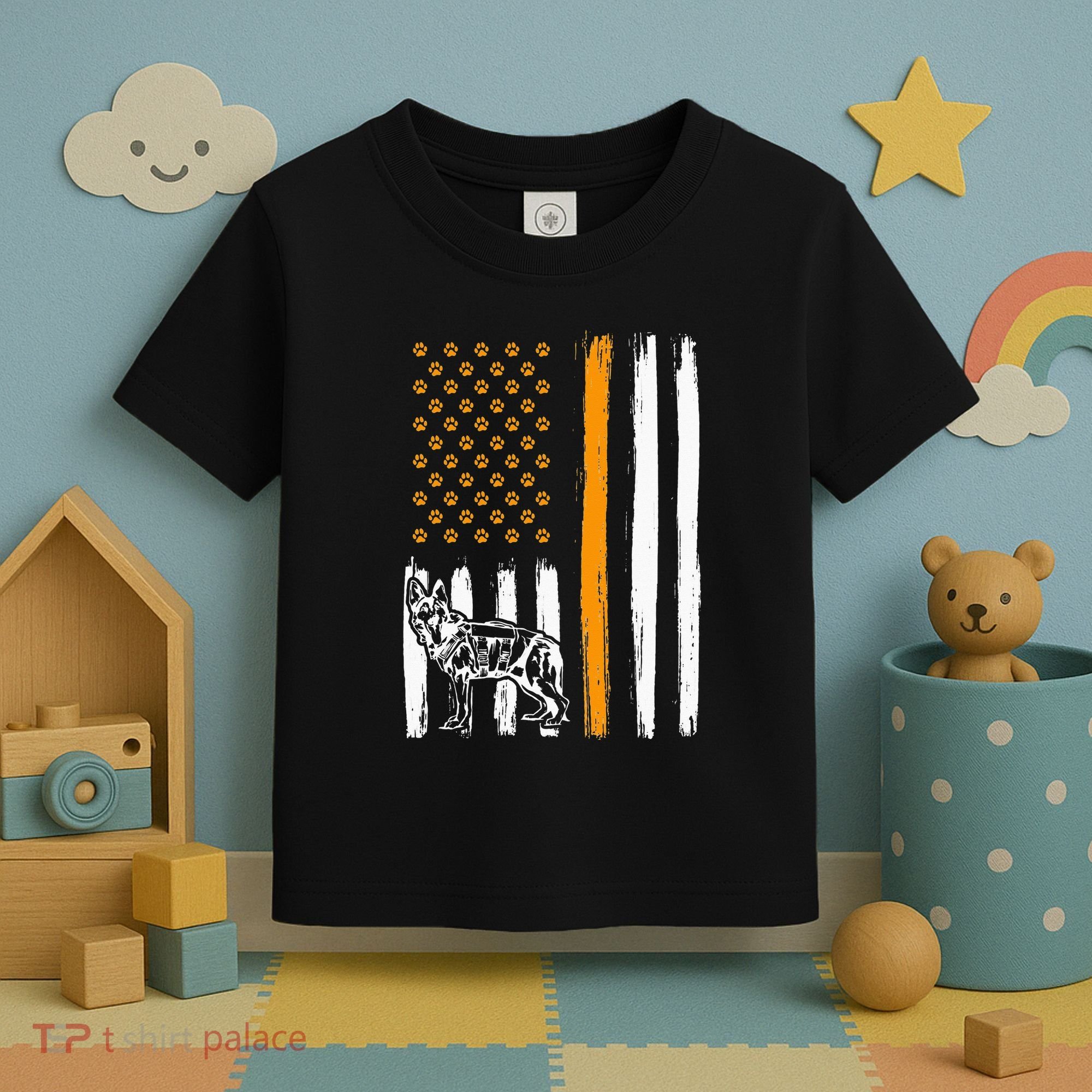 Thin Orange Line Dog Handler SAR K9 Search And Rescue Toddler T-Shirt