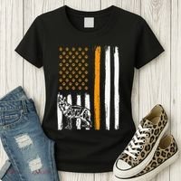 Thin Orange Line Dog Handler SAR K9 Search And Rescue Women's T-Shirt thumb 3